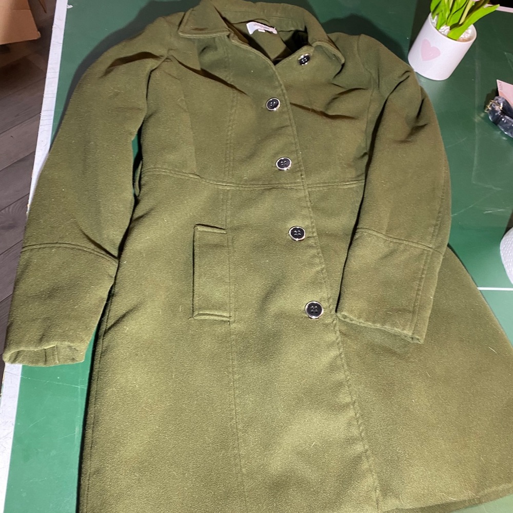 Olive green coat